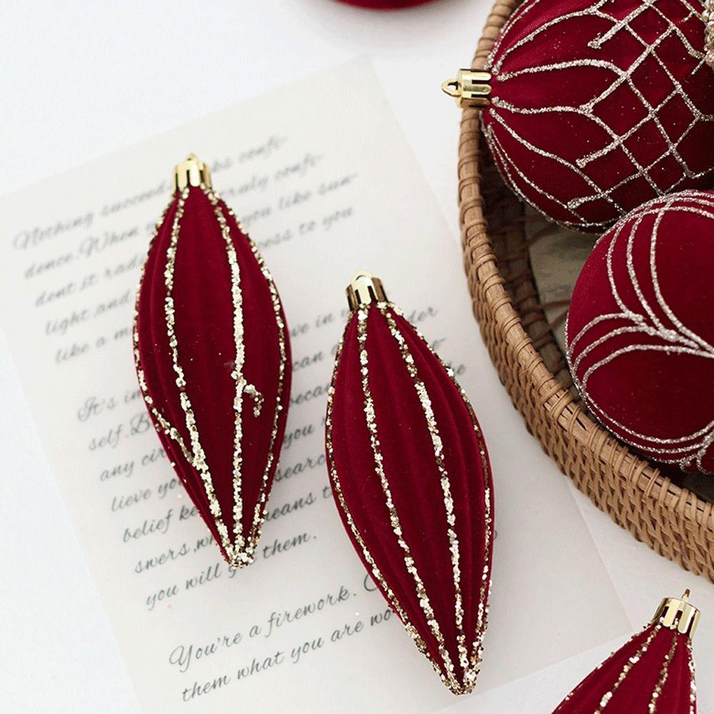 Glitter Christmas Hanging Balls Shatterproof Merry Christmas Decor  Holiday Festive