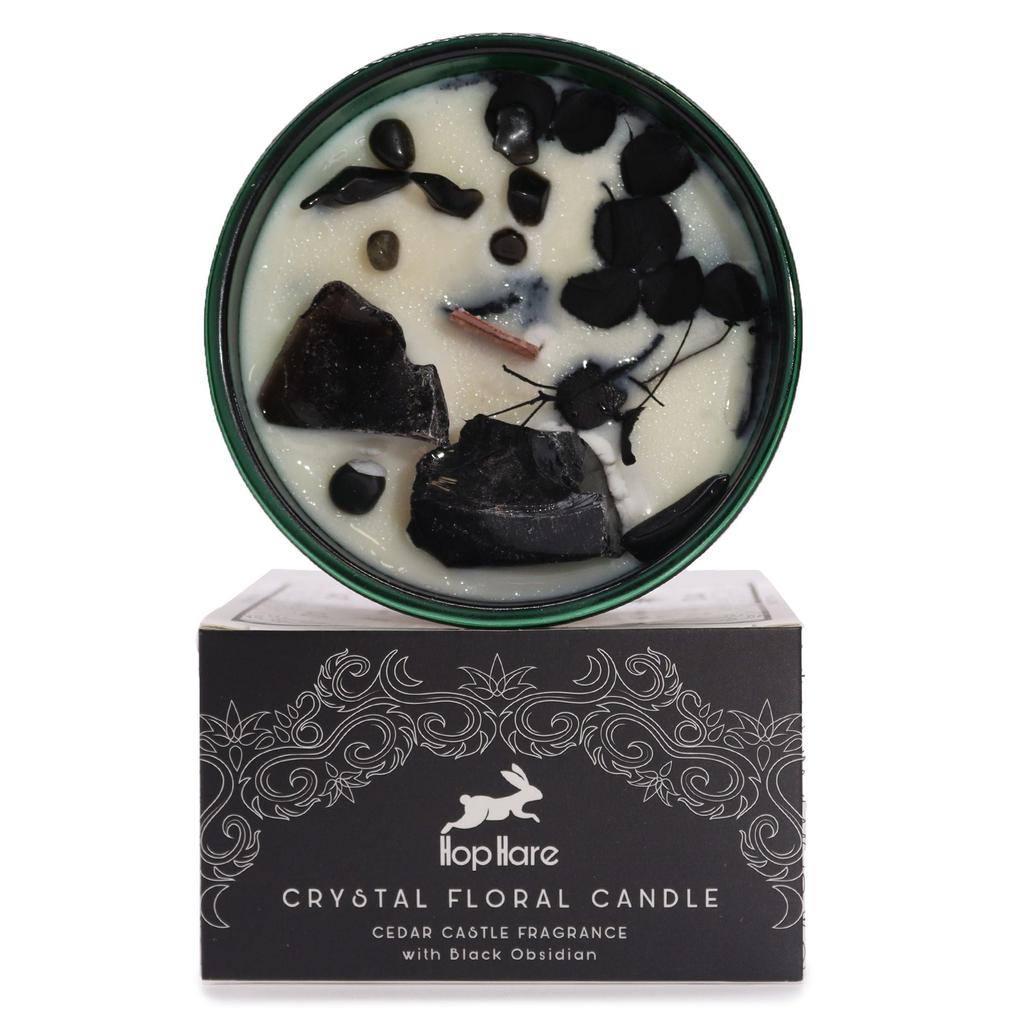 Tarot Candle Black Obsidian Knight Of Swords