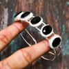Lavish Black Spinel, Gemstone Handmade Jewelry 925 Sterling Silver Bangle