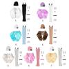 Fashion Plush Coat Handmade Dresses Hat Set New Winter Wear Clothes  1/6 Doll&29~32 Cm Doll