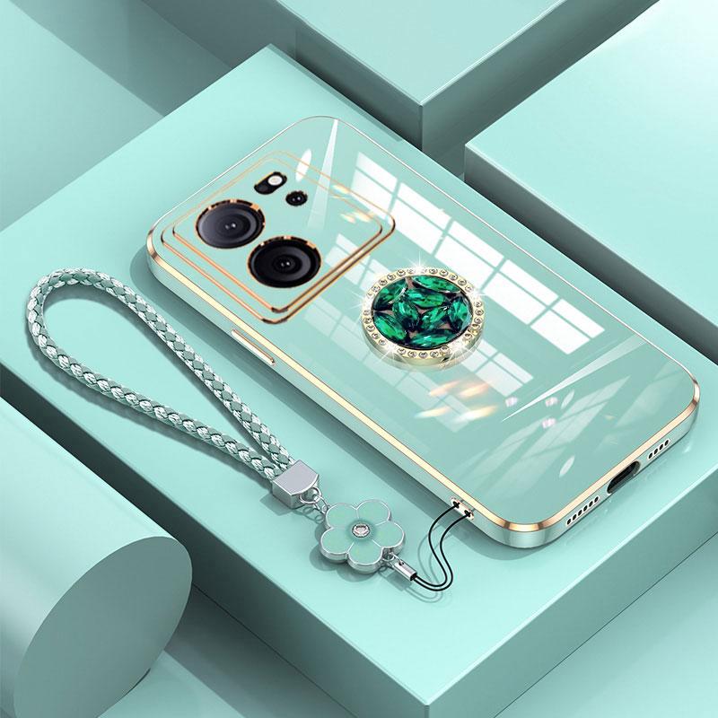 Чехол Xiaomi13T, роскошный чехол с бриллиантовым кольцом для Xiaomi 13T 12T 11T 13 12 pro Lite, чехол для телефона с цветочным шнурком, чехлы с покрытием 13T