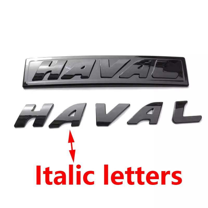 Для Haval H6 GT логотип Автомобильная передняя решетка Черные логотипы Эмблемы для GWM Great Wall Поколение Haval H6 GT