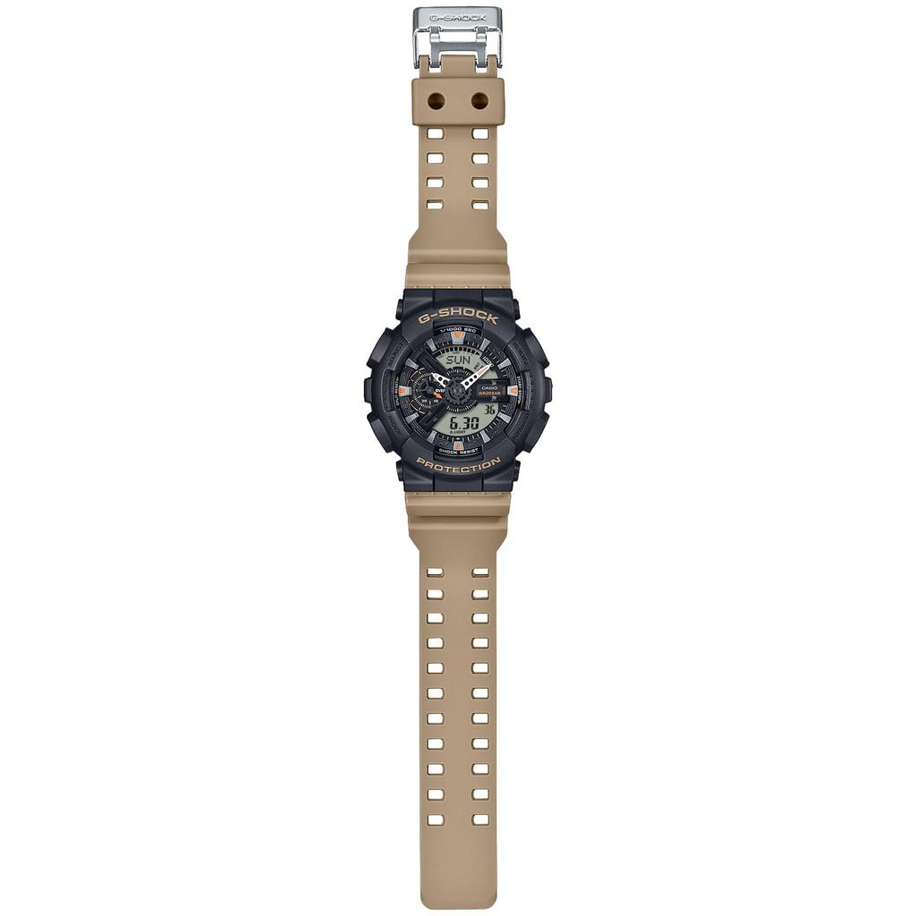 Casio Men's G-Shock Watch Two Tone Utility Colors Series GA-110TU-1A5JF Khaki | Authentic Japan Model