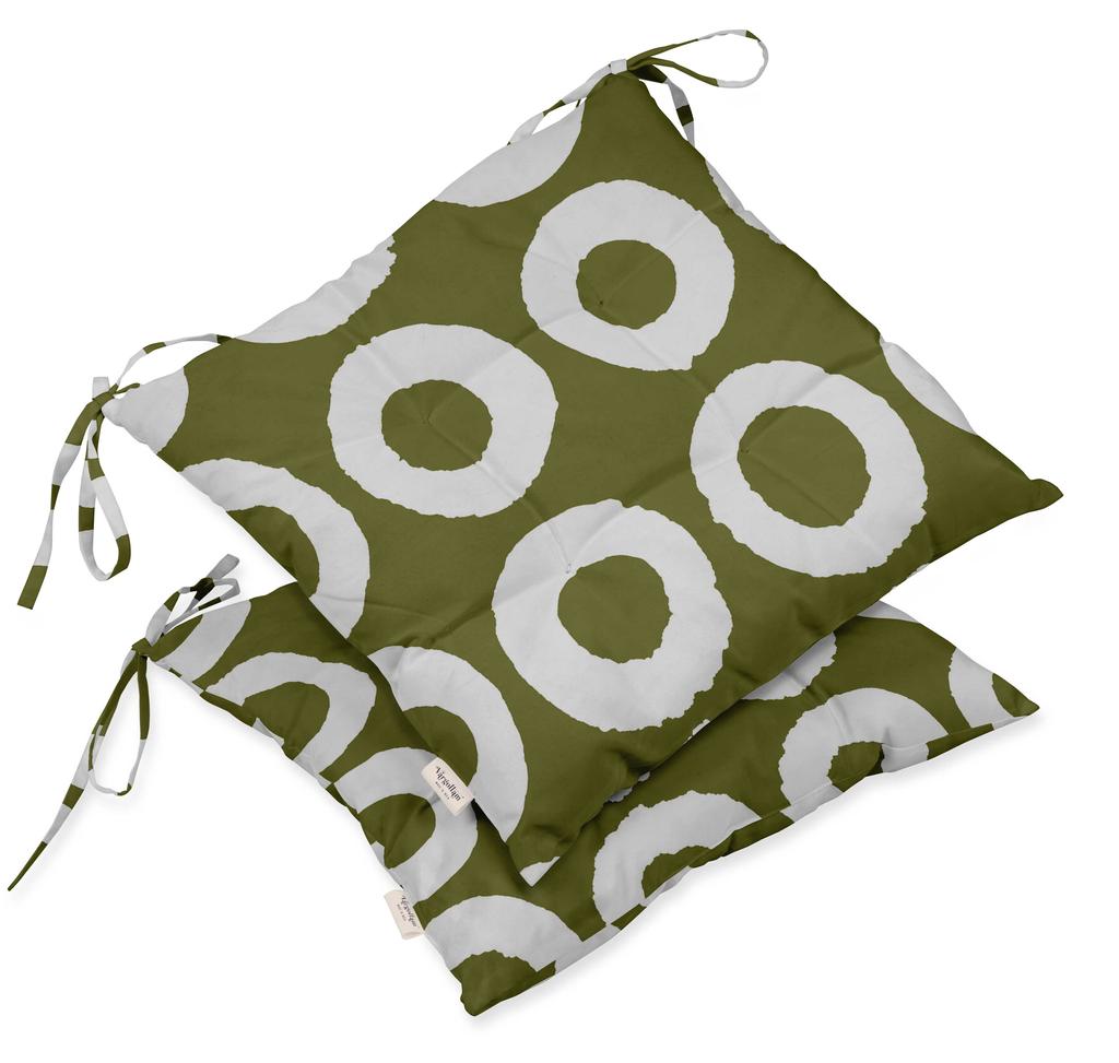 Vargottam Комплект из 2 квадратных подушек для сидения для патио с ворсом и принтом, водостойкая, 19 дюймов, фиолетовая |