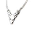 [N3368] - Серебряное колье «Величественный олень» (родиевое покрытие)