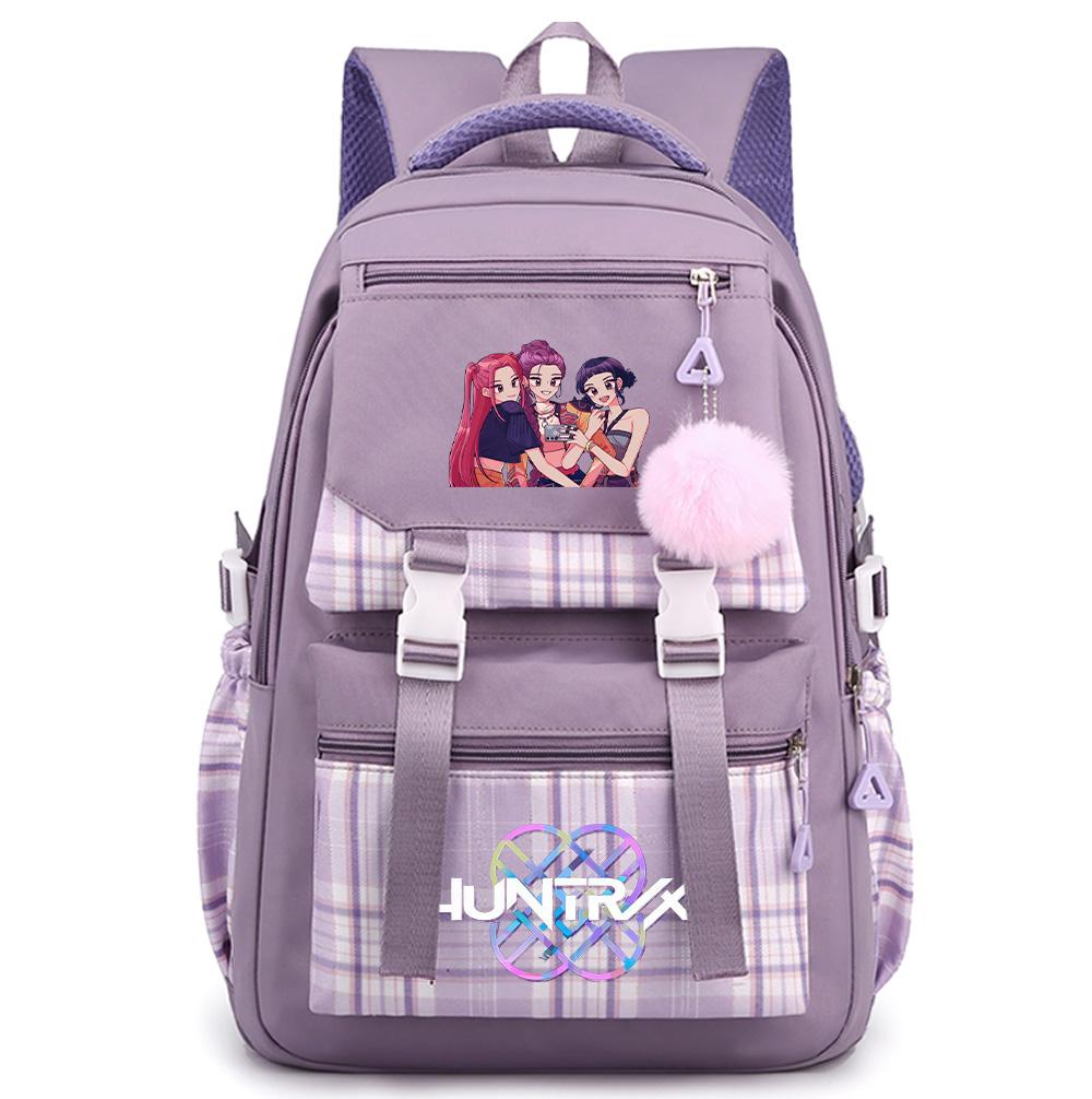 Anime Cartoon K-Pop Printed Large Capacity Backpack for Teenger Student Girl Boy Schoolbag Bookbag Kid Gift Women Waterproof Travel Bag Mochila
