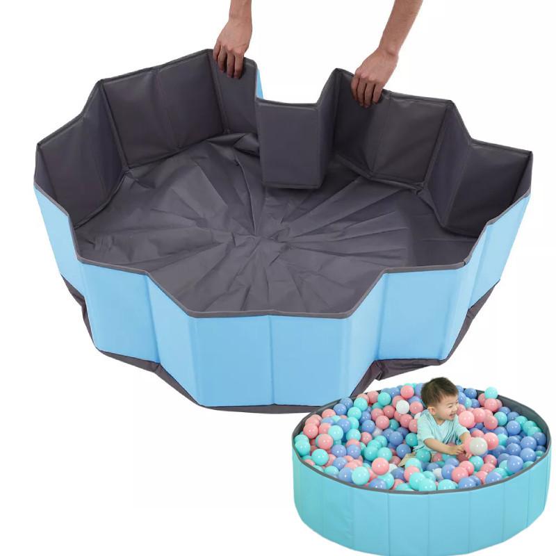 Просторный и прочный складной манеж-игровая площадка с шариками для детей с 10 фунтами фарфорового песка