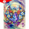 Full Round Diamond Embroidery Full Display Animal Diamond Painting Cross Stitch Butterfly And Flower