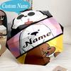 Custom Name Umbrella Christmas Bears Celebration Umbrella 8-Frame for Travel, Camping, Casual Lightweight Portable, Essential for Family Gifts