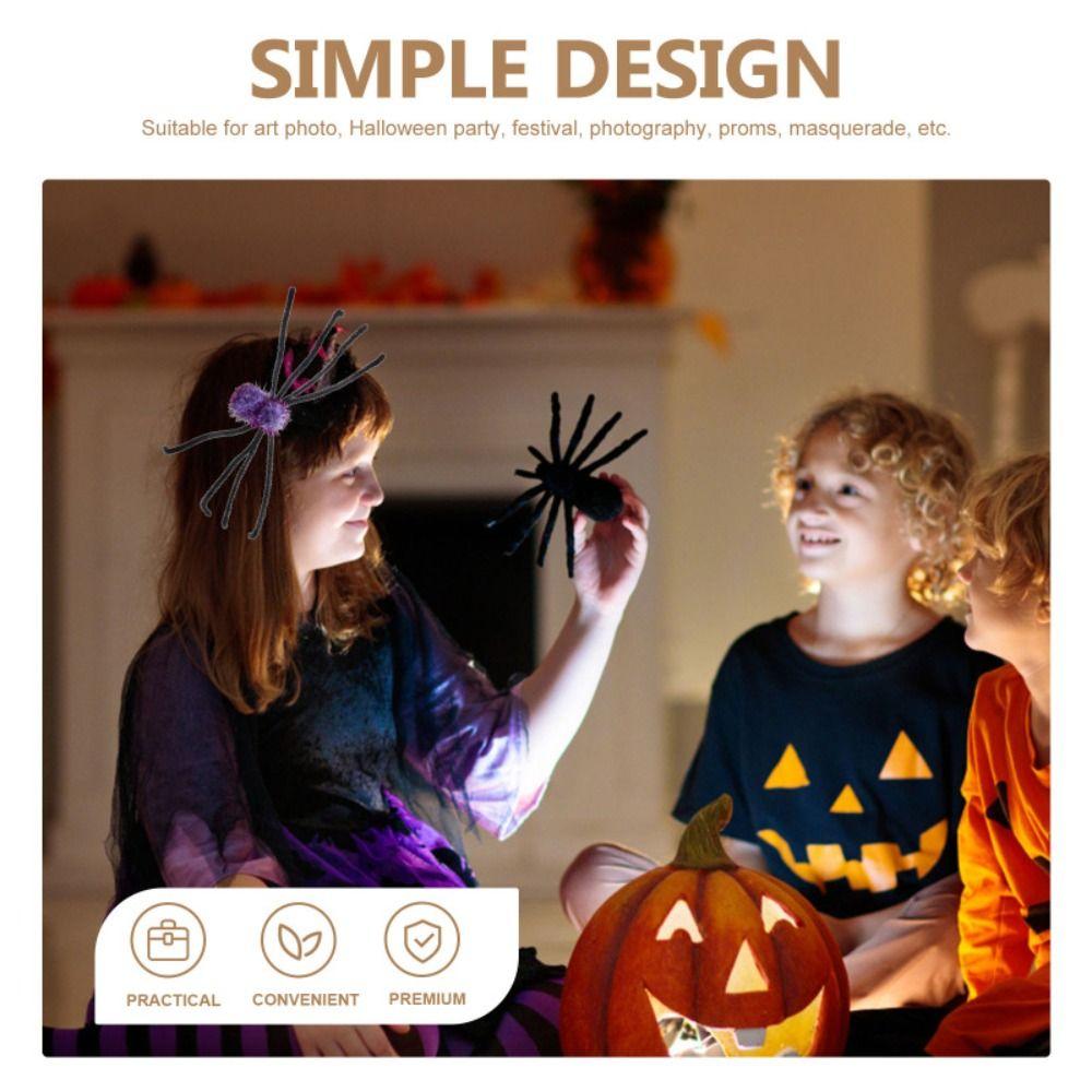 Паук Пауки Заколки Для Волос Длинные Ноги Хэллоуин Головной Убор Волосы Дети Девочки