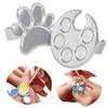 Mini Claw Ring Palette 3D Printed Nail Art Color Palette Mixing Ring Portable Small Nail Color Blending Tray for Nail Polishes