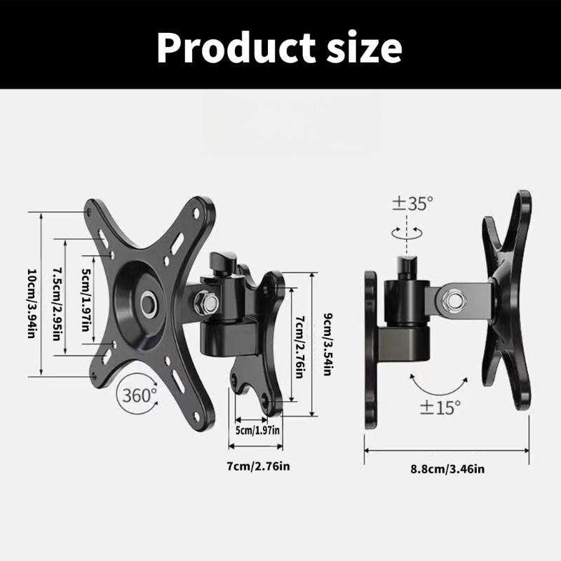 Tv Wall Mount Wall Hanging Rotate TV Arm LCD Screen Wall-Mounted Bracket Screen Stand Quiet 10KG Load