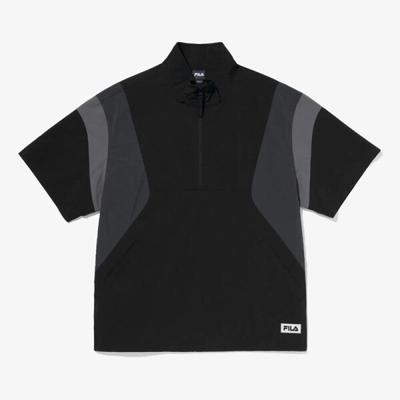Fila Унисекс Базовый Анорак с Коротким Рукавом Тканый Черный Fs2jkg2106xblk