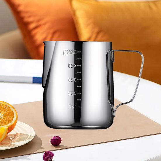 140ml/350ml/550ml/900ml Milk Frothing Pitcher Stainless Steel Espresso Steaming Pitcher Jug Milk Frother