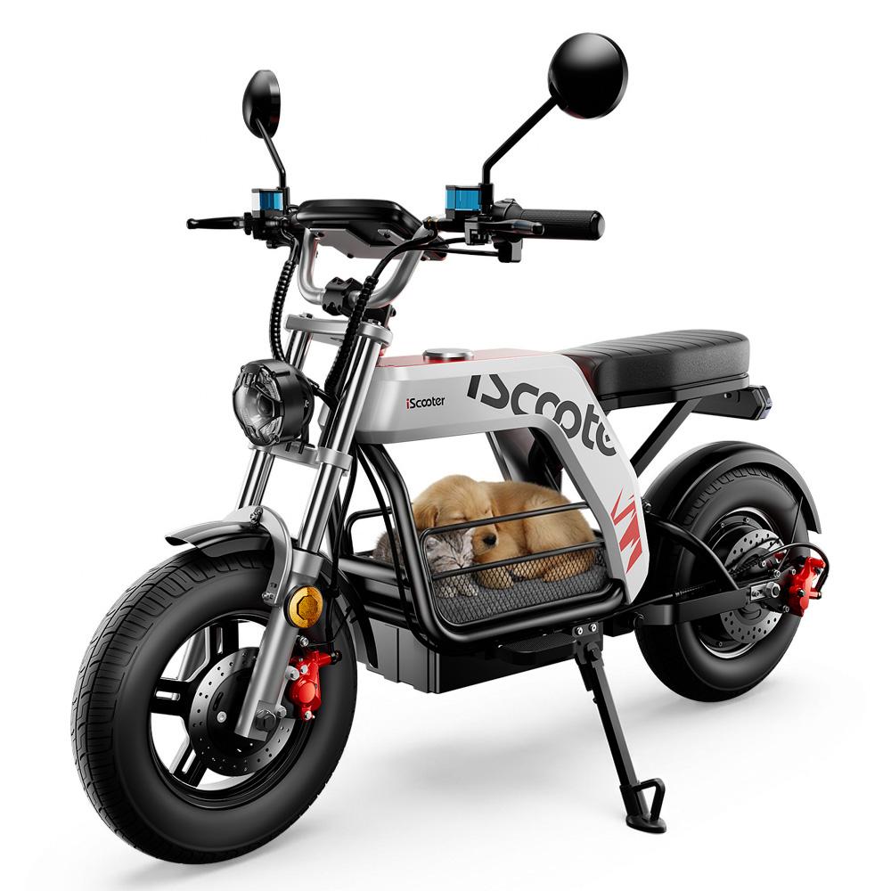iScooter Электросамокат DX5 Pro с отсеком для хранения, аккумулятор 52 В 20 Ач, 17-дюймовые внедорожные шины