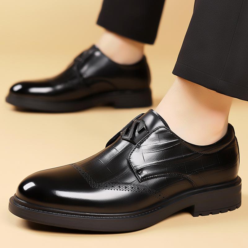 Модная обувь слипоны, удобная повседневная обувь, дышащая мужская свадебная обувь, универсальные мужские лоферы ручной работы, новинка 2025 года, мужская кожаная модельная обувь