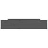 Bedside Drawers 2 pcs Gray Solid Pine Wood