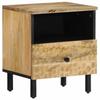 VidaXL Bedside Table, Bedside Cabinet with Legs, Nightstand with Storage, Bedroom Nightstand, Wood of 356897