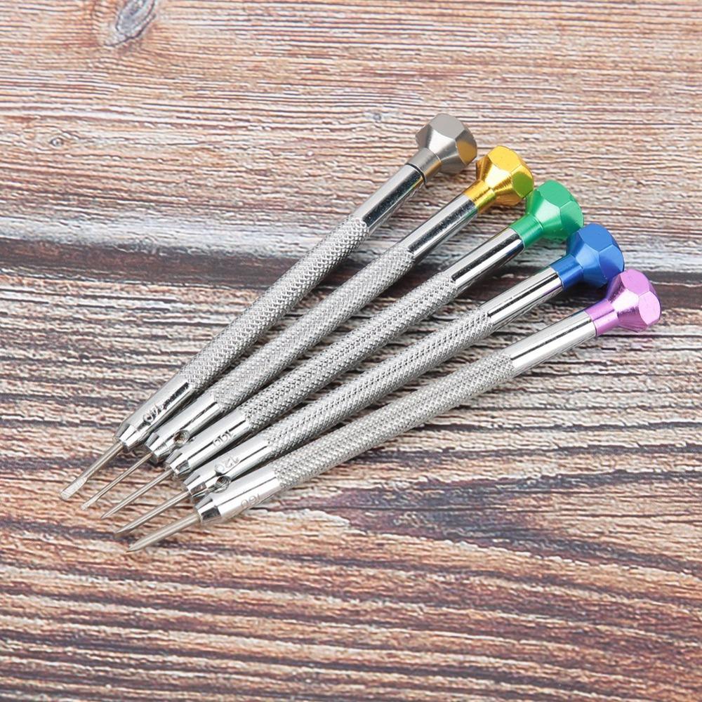 5Pcs 0.8/1.0/1.2/1.4/1.6mm Watch Repair Screwdriver  Small precision equipment fixing