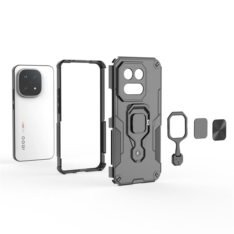 Чехол-держатель для телефона для Vivo iQOO 15 Чехол Тяжелая броня Задняя крышка Vivo iQOO 15 Противоударный чехол для телефона для Vivo iQOO 15 Чехол 6,85 дюйма