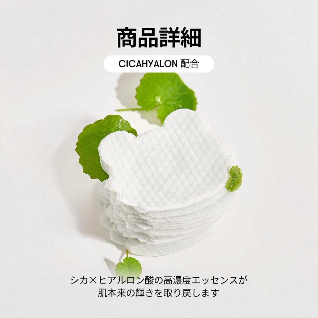 VTCOSMETICS Cica Мягкий тонер Увлажняющий для Чувствительной и Сухой Кожи, Поры и Лосьон, Пады, Кожа, Отшелушивающий, Уход, Протираемый (Тора (100 листов))