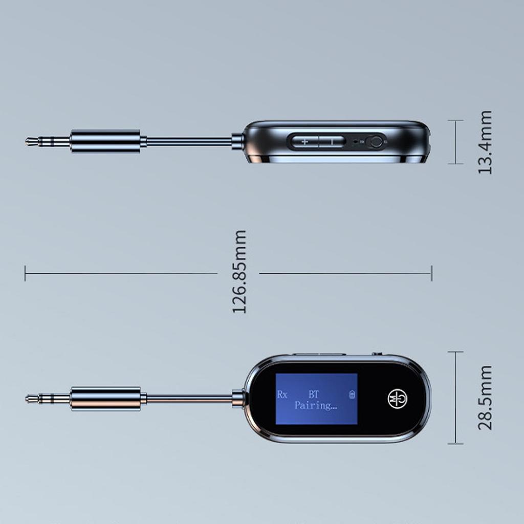 Bluetooth 5.3 Transmitter and Receiver HiFi Sound Wireless Transmitter with Airplane Adapter for Home Travel Gym