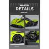 1/32 масштаб Martin Valkyrie сплав модель спортивного автомобиля литой металл супер гоночный автомобиль транспортные средства модель звуковая и световая имитация детская игрушка подарок