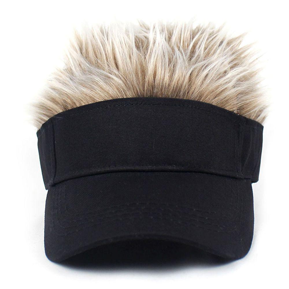 Волосы Парик Спорт на открытом воздухе Гольф Шапка-бини Рок-н-ролл Кепка Короткий Парик-дыня Шапочка Бейсболка