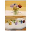 Colored Glaze Glass Flower Bouquet Simulation Floral Hand-blown Glass Flower  Home Room Decoration