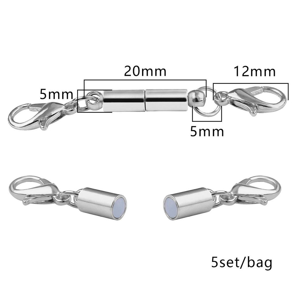 2/5 шт., аксессуары, магнитные застежки-лобстеры для ожерелья, браслета, крючки-шарики-лобстеры