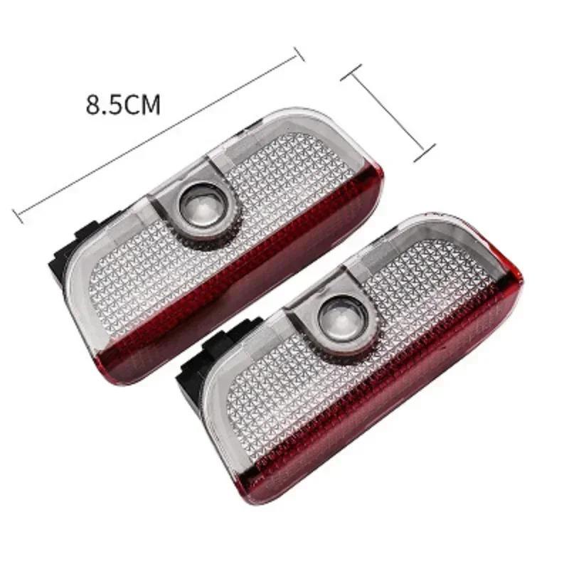 4Pcs Car LED logo door projection welcome light For VW R Golf 5 6 7 GTI GTD GTE 7N Touran CC Passat B6 B7 B8 B9 C6 C7 C8 Sticker