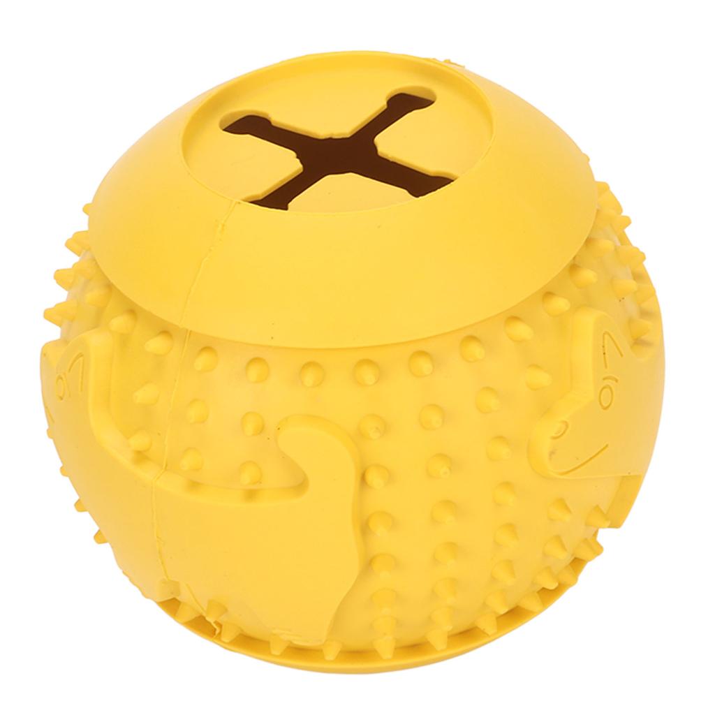 Dog Treat Toy Ball IQ Training Teeth Cleaning Rubber Dog Leakage Food Ball for Dogs Puppies Pets