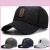 Black Korean Style Baseball Cap With Breathable Mesh For Summer Outdoor Activities