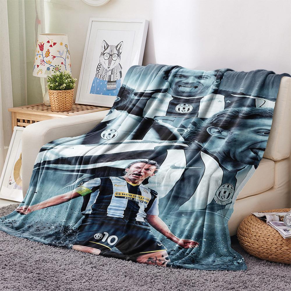 Фланелевое одеяло с принтом Juventus, Высококачественное, Удобное для всех сезонов, Декор для дома, Тепло и уют