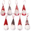 Mingguan Christmas Decoration Set: 8 Knitted Forest Man Doll Ornaments for Tree