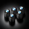 For BMW M 50th Anniversary G82 G60 E46 G12 E83 G11 F39 E39 E60 F30 5Pcs Aluminum Car Wheel Tire Valve Cap Dust Cover Accessories CD6