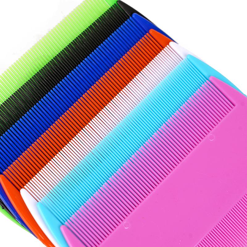 1pcs Plastic Double Sided Nit Fine Tooth Head Lice Hair Combs for Pet Dog Cat Flea Hair Combs Brush Pet Hair Cleaning Supplies