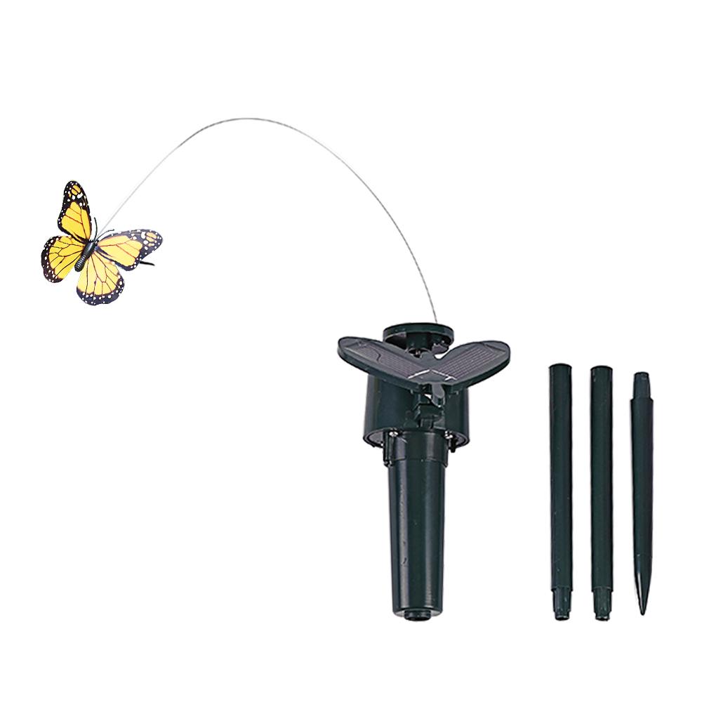 Solar Powered Dancing Fluttering Butterflies Flying Humming Bird Garden