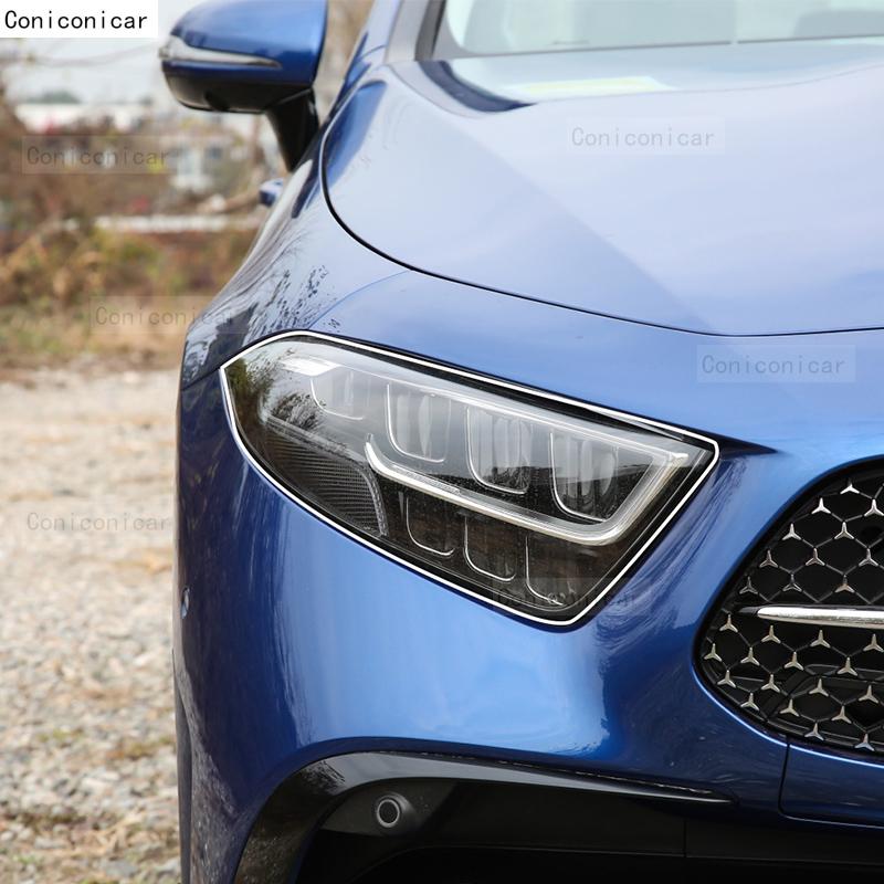 For Mercedes Benz CLS Class 2012-2024 Car Headlight Transparent TPU Protective Film Front Light Tint Change Color Accessories