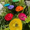 Metal Flower Bee Watering Station Water Dispenser Bird Feeding Cup  Beekeeping Tools