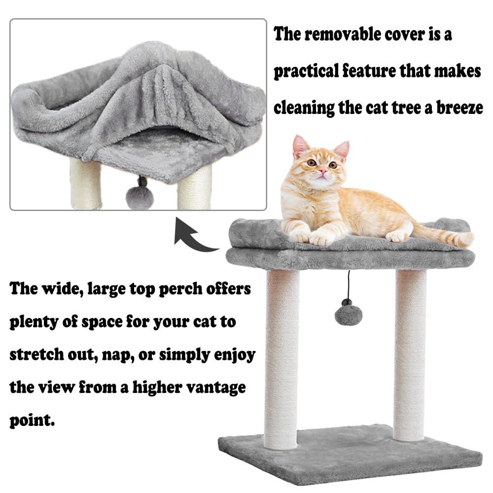 Мини Кошка Отдельно Стоящая Кошка Когтеточка Натуральная Пеньковая Башня, Низкая, Компактная, Узкая, Домик, Столбик, Веревка, Экономия Места