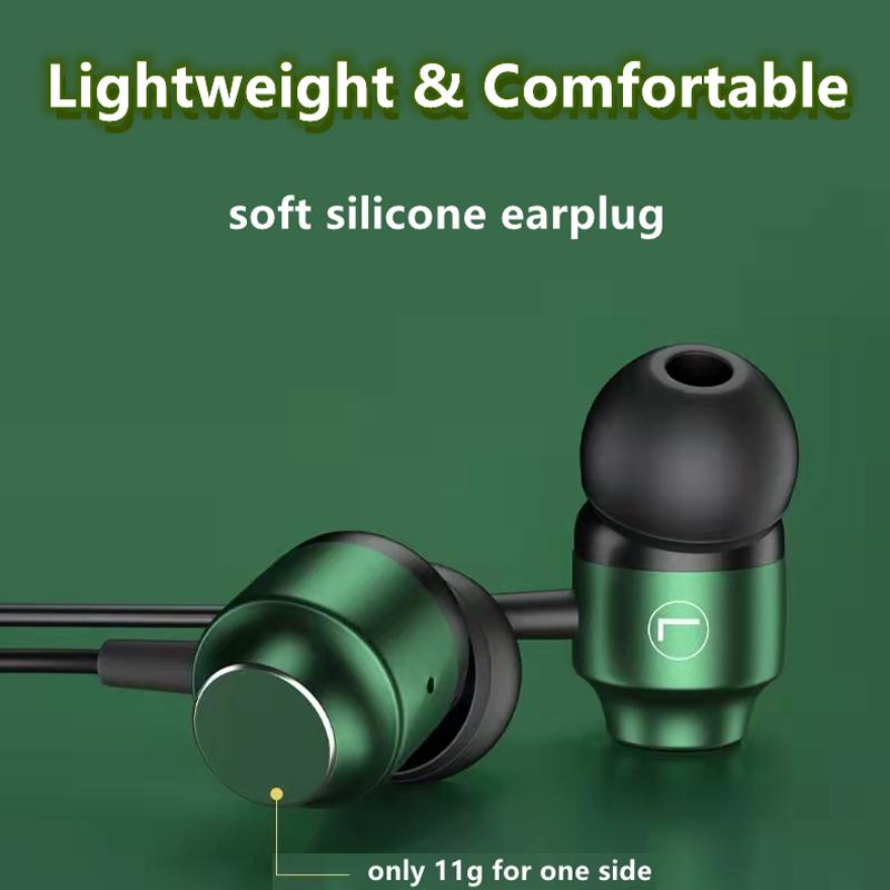 VAORLO Оригинальные проводные наушники 9D HIFI с мощными басами и объемным звуком для игр, музыки и спорта - совместимы с 3,5 мм AUX/Type C