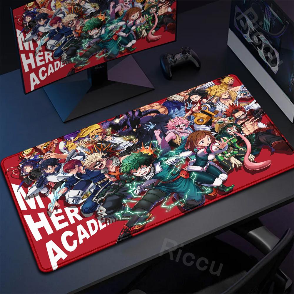 xcm Mouse Pad My Hero Academia Keyboard Pad Gaming Accessories Desk Mat Natural Rubber Antislip Soft Office Tapis De Souris