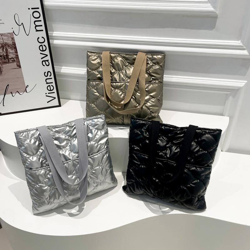 Elegant Luxurious Cotton Tote Bag For Women Large Capacity Available In Three Colors