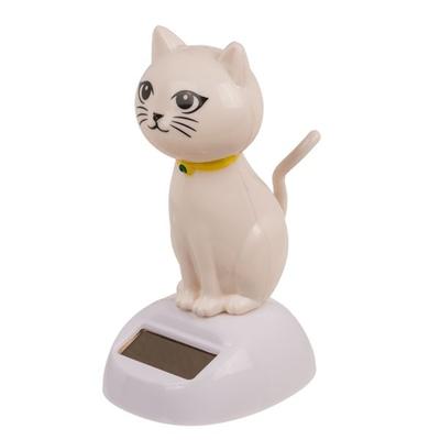 Анимированная фигурка солнечного кота, который кивает головой