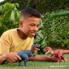 Mattel Jurassic World Roaring Aucasaurus Action Figure, Kids' Dinosaur Toy, Length: Approx. 12.2 Inches, Ages 4 and Up, Brown, JGB88