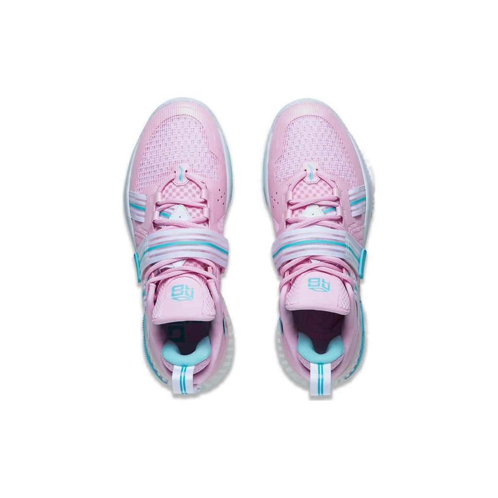 Li Ning Fury Амортизация TPU Поддержка Низкие Баскетбольные Кроссовки Мужские Первый Розовый Лотос ABFT019-6