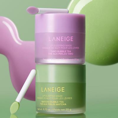 Спящая маска для губ (Чай с шариками Taro, Чай с шариками Matcha)