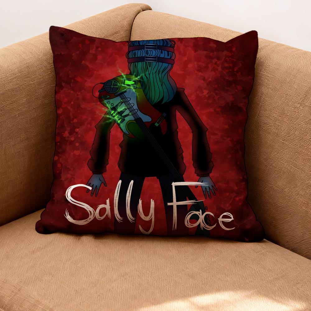 Чехол на подушку Sally Face Премиум Комфорт Двусторонний Чехол на Подушку - Дизайн Два в Одном для Любой Комнаты и Салона Автомобиля