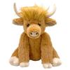 Highland Cow Plush Toy Simulation Cute Exquisite Soft Plush Stuffed Sitting Cattle Doll Toy for
